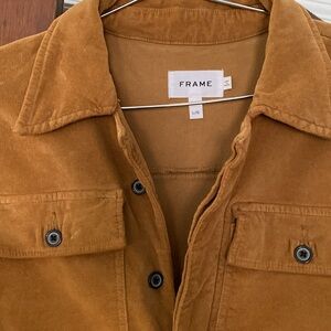 FRAME: corduroy Caitlin jumpsuit (size large)